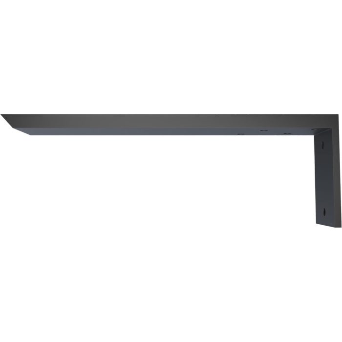 Ekena Millwork Hidden Support Steel Heavy Duty Bracket w/ Back Plate, Powder Coated Black - Image 7