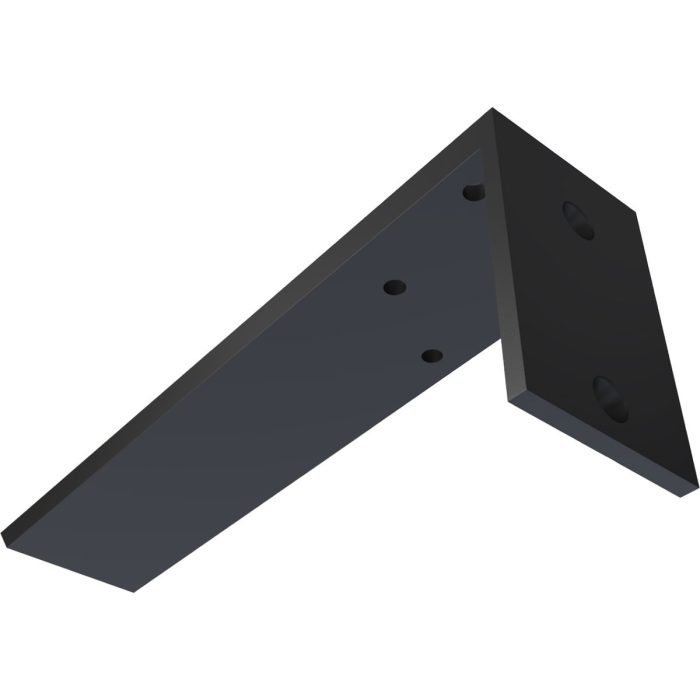 Ekena Millwork Hidden Support Steel Heavy Duty Bracket w/ Back Plate, Powder Coated Black - Image 5