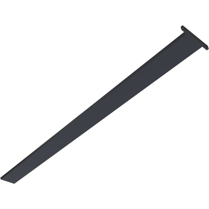 Ekena Millwork 2 1/2"W x 18"D Countertop Island Steel Bracket, Powder Coated Black - Image 5