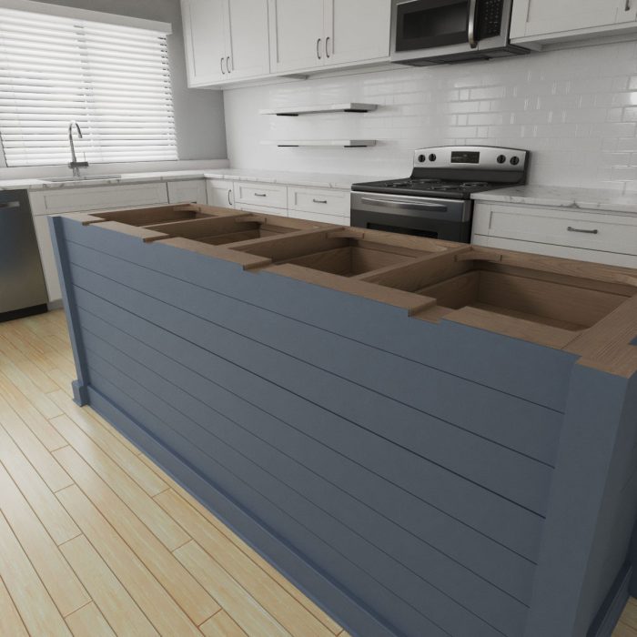 Ekena Millwork 2 1/2"W x 18"D Countertop Island Steel Bracket, Powder Coated Black - Image 2