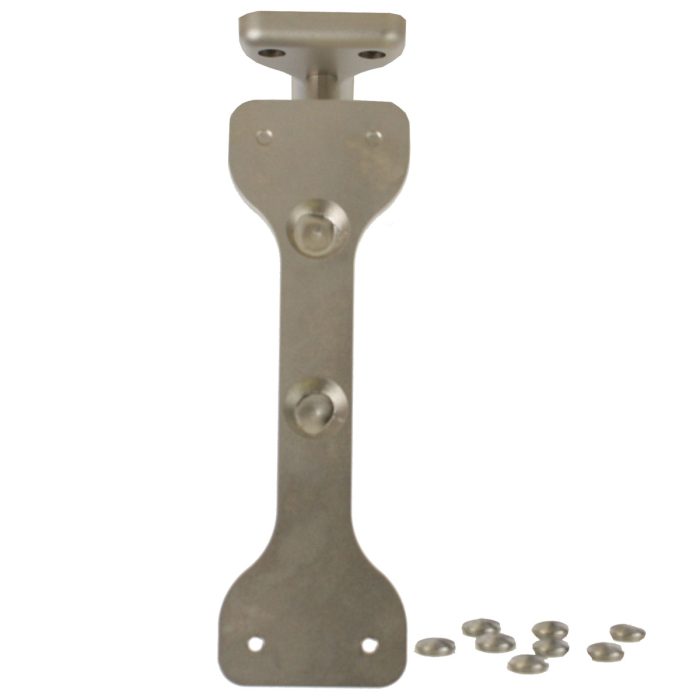 Asigma Designs  2 1/2"W x 10"D x 10"H Solstice Satin Nickel Aluminum Bracket - Image 2