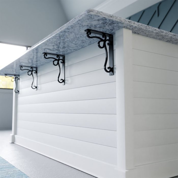 Ekena Millwork Orleans Wrought Iron Bracket - Image 4