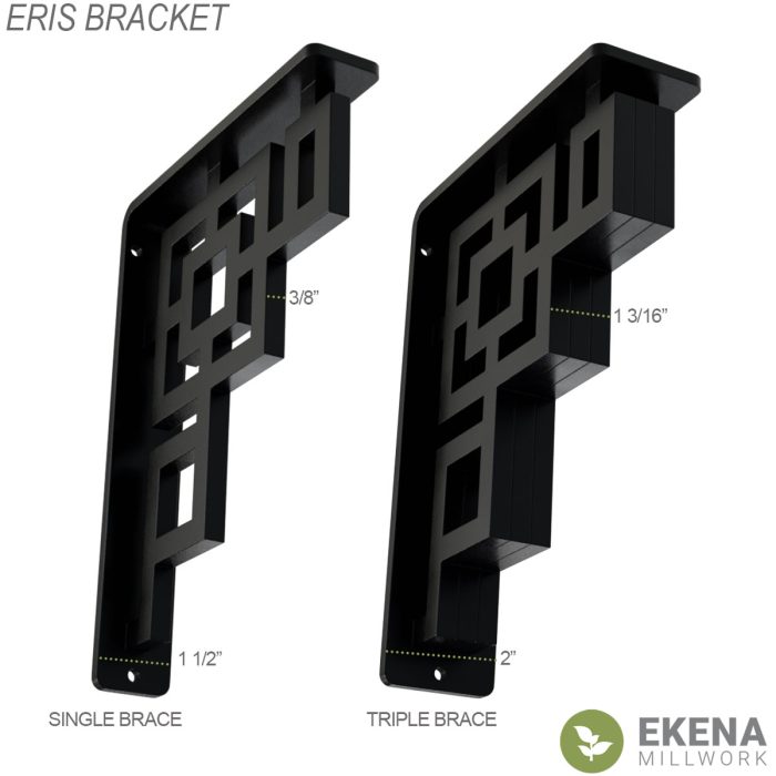 Ekena Millwork Eris Wrought Iron Bracket - Image 6