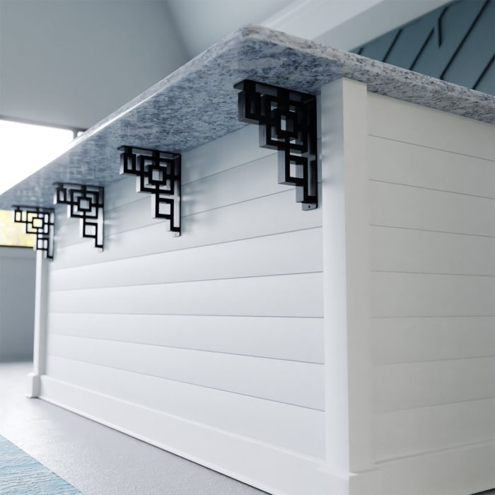 Ekena Millwork Eris Wrought Iron Bracket - Image 2