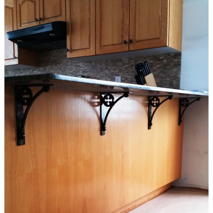 Ekena Millwork Crawley Wrought Iron Bracket - Image 2