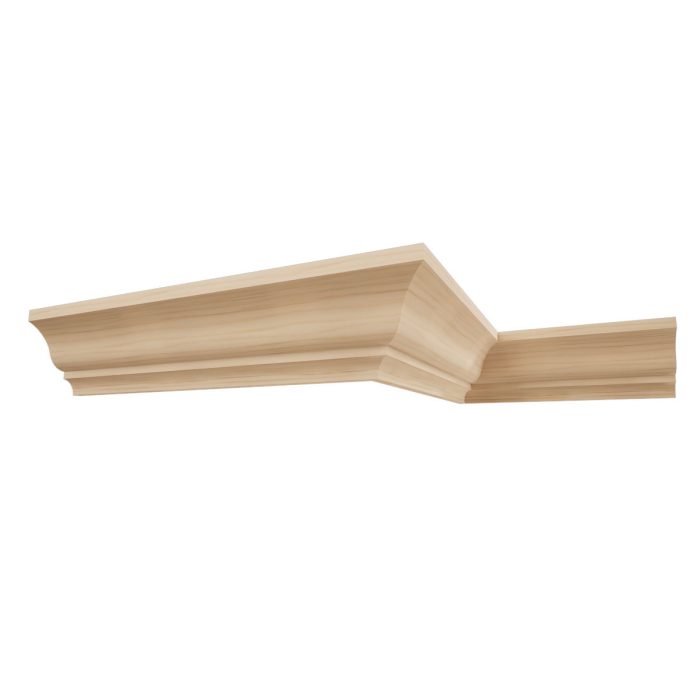 Ekena Millwork WM48 3 11/32"H x 2 5/8"P x 4 1/4"F x 96"L Americraft Solid Hardwood Stain Grade Crown Moulding - Image 3