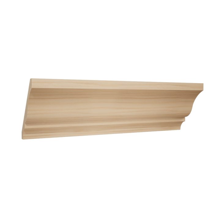 Ekena Millwork WM48 3 11/32"H x 2 5/8"P x 4 1/4"F x 96"L Americraft Solid Hardwood Stain Grade Crown Moulding - Image 4