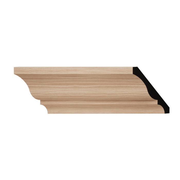 Ekena Millwork WM48 3 11/32"H x 2 5/8"P x 4 1/4"F x 96"L Americraft Solid Hardwood Stain Grade Crown Moulding - Image 8