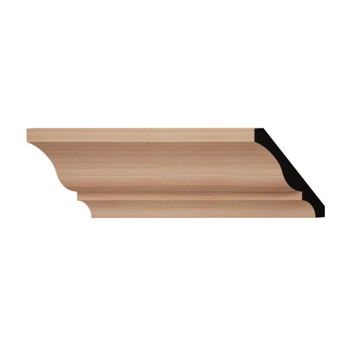 Ekena Millwork WM48 3 11/32"H x 2 5/8"P x 4 1/4"F x 96"L Americraft Solid Hardwood Stain Grade Crown Moulding - Image 20