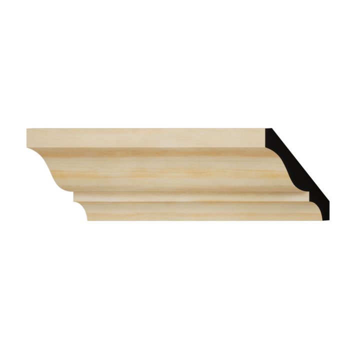 Ekena Millwork WM49 3 11/32"H x 2 5/8"P x 3 5/8"F x 96"L Americraft Solid Hardwood Stain Grade Crown Moulding - Image 26