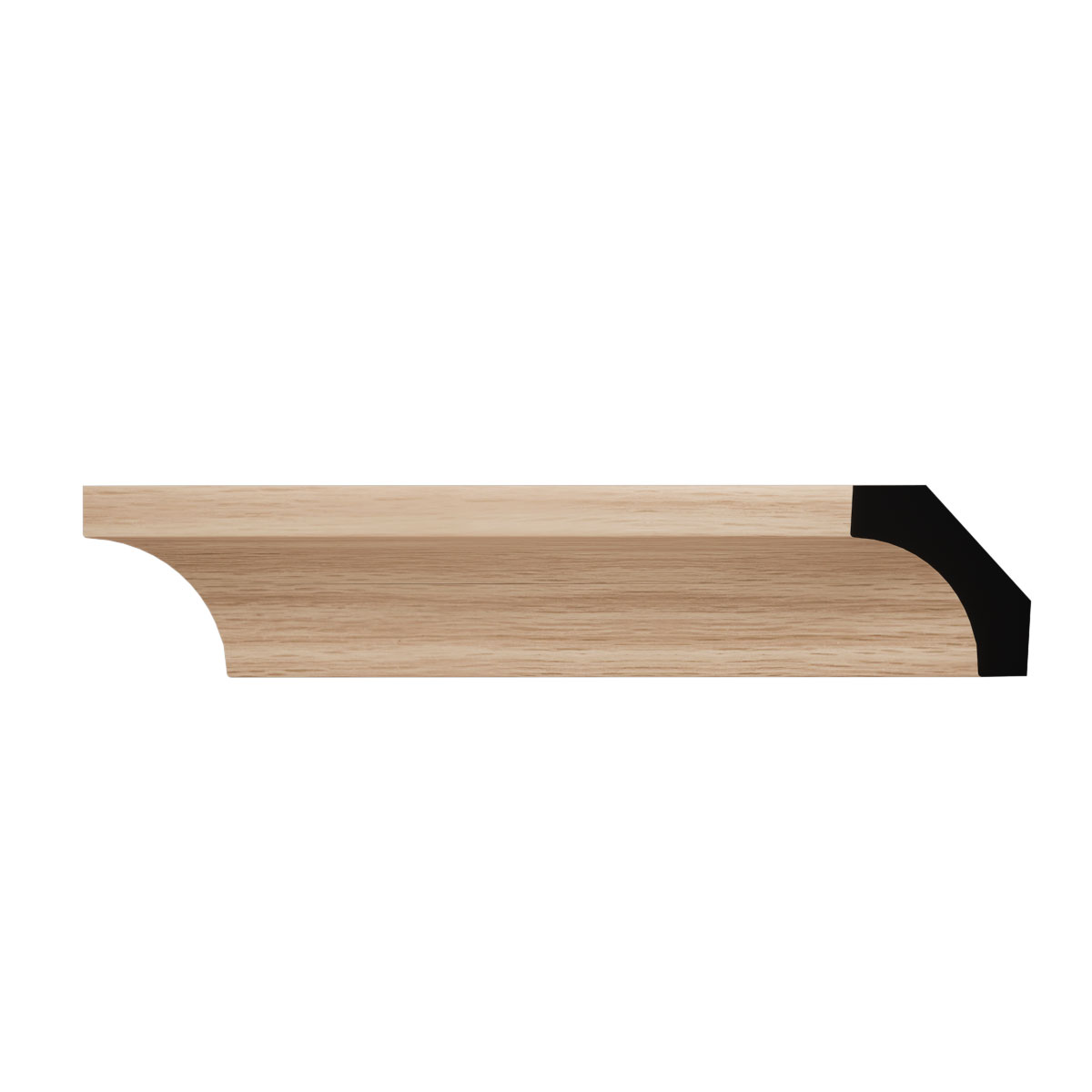 Ekena Millwork WM86 9/16"D x 1 5/8"W x 96"L Americraft Solid Hardwood Stain Grade Cove Moulding - Image 7