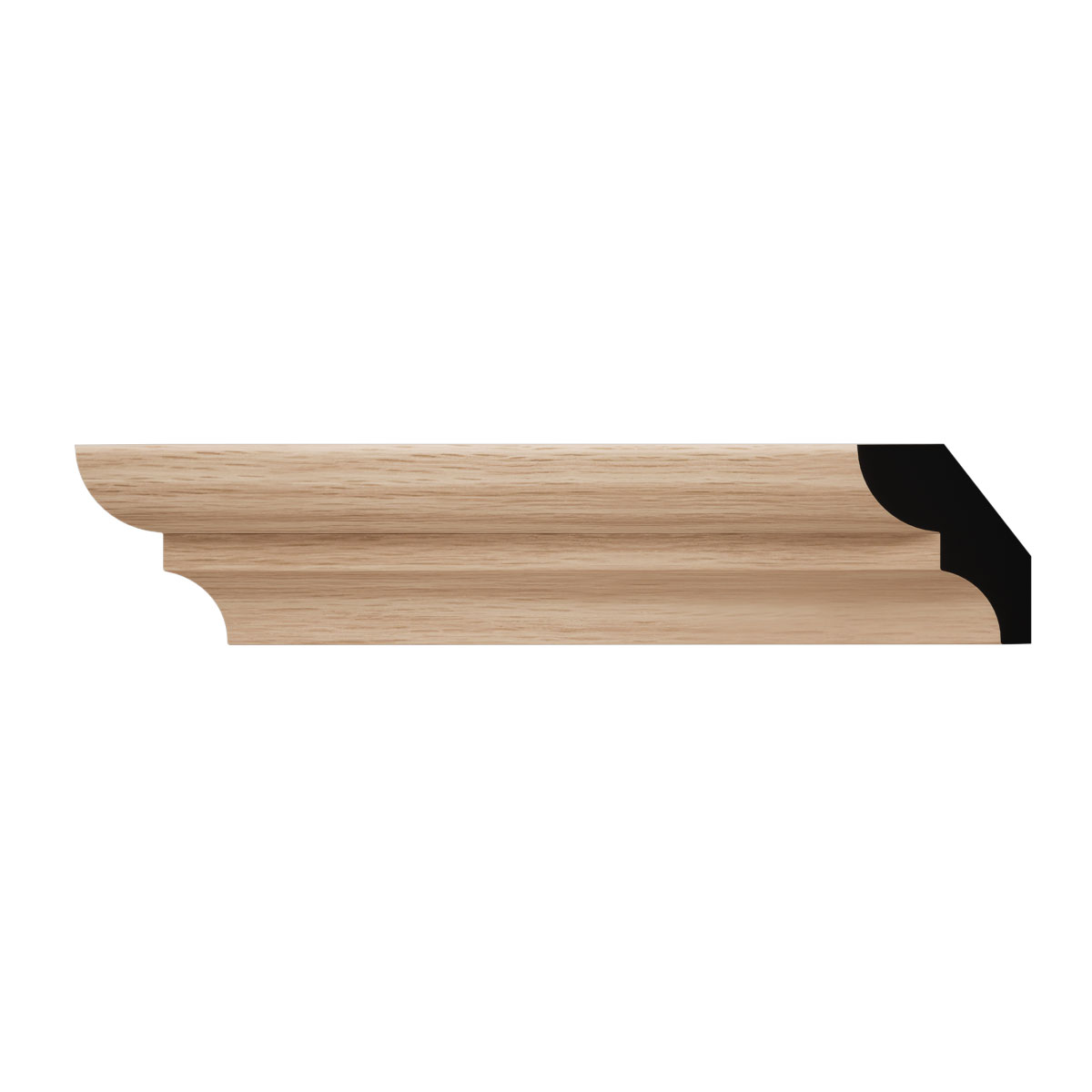 Ekena Millwork WM75 9/16"D x 1 5/8"W x 96"L Americraft Solid Hardwood Stain Grade Bed Moulding - Image 8