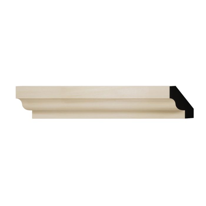 Ekena Millwork WM60 1 13/32"H x 1 1/16"P x 1 3/4"F x 96"L Americraft Solid Hardwood Stain Grade Crown Moulding - Image 38