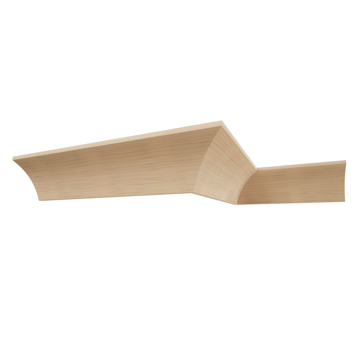 Ekena Millwork WM291 4"H x 3 1/2"P x 5 1/4"F x 96"L Americraft Solid Hardwood Stain Grade Crown Moulding - Image 3