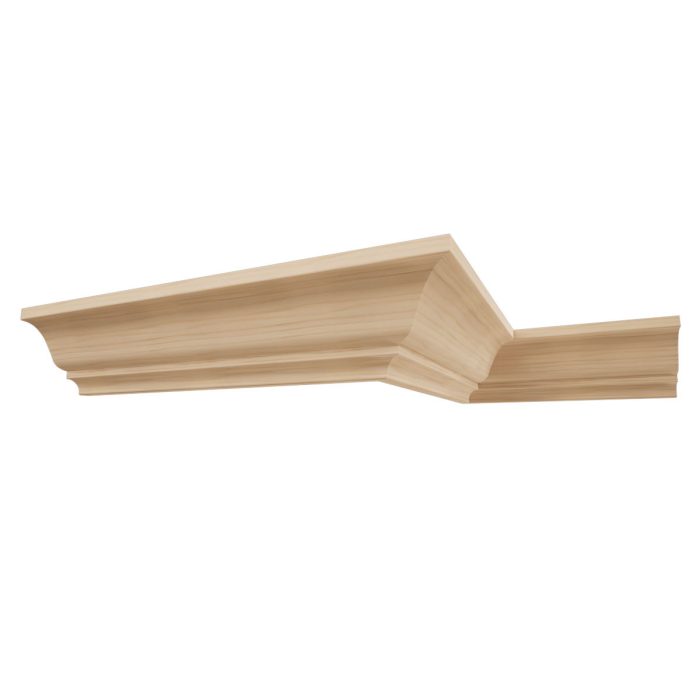 Ekena Millwork WM45 3 11/16"H x 3 3/4"P x 5 1/4"F x 96"L Americraft Solid Hardwood Stain Grade Crown Moulding - Image 3