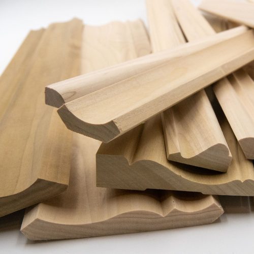 Americraft Solid Hardwood 6L Stain Grade Crown Moulding Sample Kit