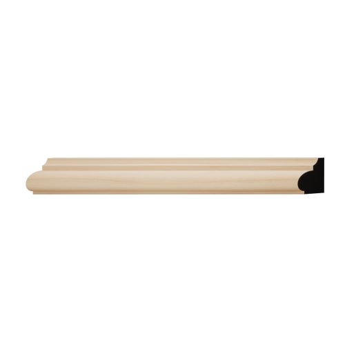 Americraft WM1207 Solid Hardwood Stain Grade Base Cap Moulding
