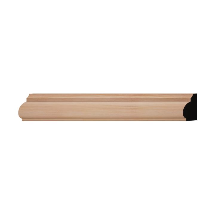 Ekena Millwork WM1201 11/16"D X 1 1/4"W X 96"L Americraft Solid Hardwood Stain Grade Base Cap Moulding - Image 7