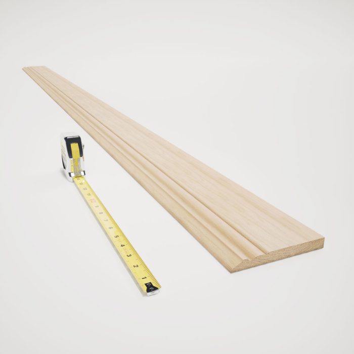 Ekena Millwork WM518 9/16"D X 5 1/4"W X 96"L Americraft Solid Hardwood Stain Grade Base Moulding - Image 51