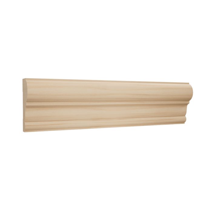 Ekena Millwork WM392 1"D x 2 3/8"W x 96"L Americraft Solid Hardwood Stain Grade Chair Rail Moulding - Image 3
