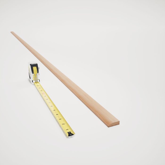 Ekena Millwork WM827 3/8"D X 1 1/4"W X 96"L Americraft Solid Hardwood Stain Grade Modern Stop Moulding - Image 11
