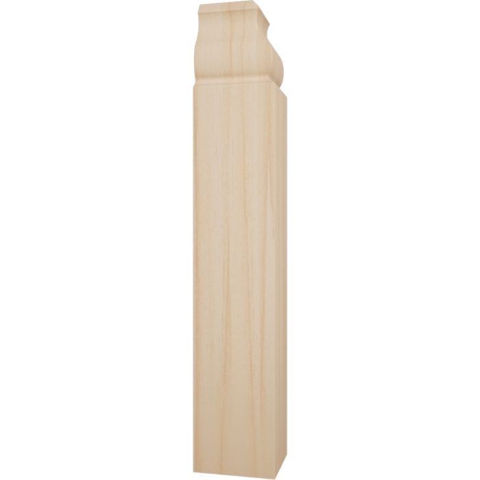 Ekena Millwork 1 1/8"W x 6 1/2"H x 1 1/8"P Americraft Solid Hardwood Stain Grade Universal Baseboard Inside Corner Block for Profiles up to 5 1/4"H x 1 1/8"P - Image 3