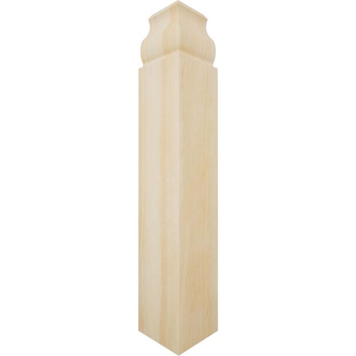Ekena Millwork 1 1/8"W x 6 1/2"H x 1 1/8"P Americraft Solid Hardwood Stain Grade Universal Baseboard Inside Corner Block for Profiles up to 5 1/4"H x 1 1/8"P - Image 37