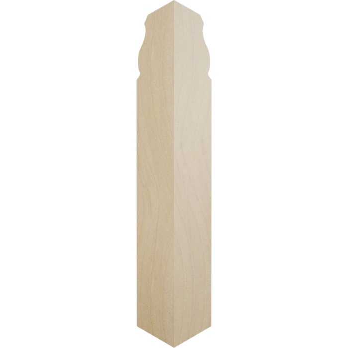 Ekena Millwork 1 1/8"W x 6 1/2"H x 1 1/8"P Americraft Solid Hardwood Stain Grade Universal Baseboard Inside Corner Block for Profiles up to 5 1/4"H x 1 1/8"P - Image 52