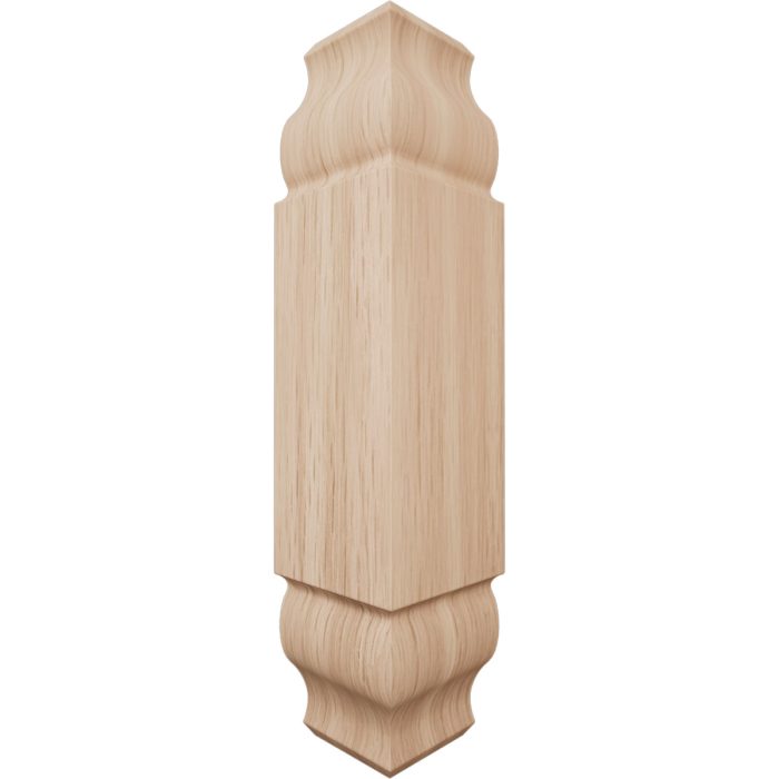 Ekena Millwork 1 1/8"W X 5 3/32"H X 1 1/8"P Americraft Solid Hardwood Stain Grade Universal Baseboard Inside Corner Block For Chair Rail Profiles Up T0 2 9/16"H X 1 1/8"P - Image 11