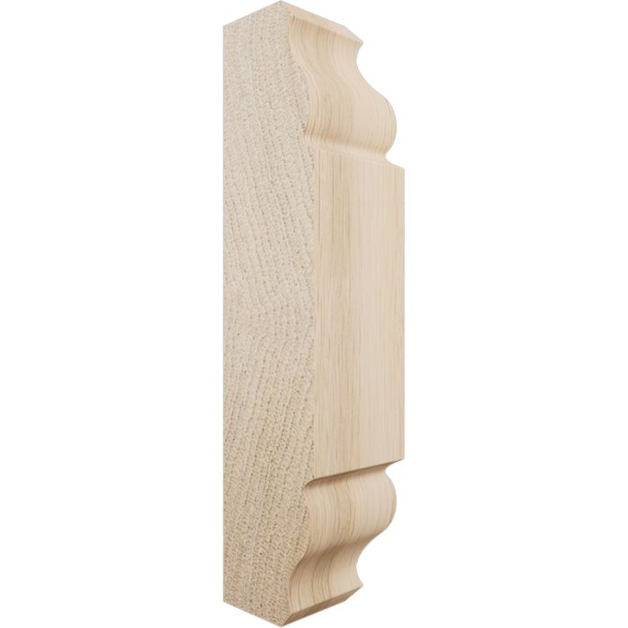 Ekena Millwork 1 1/8"W X 5 3/32"H X 1 1/8"P Americraft Solid Hardwood Stain Grade Universal Baseboard Inside Corner Block For Chair Rail Profiles Up T0 2 9/16"H X 1 1/8"P - Image 20