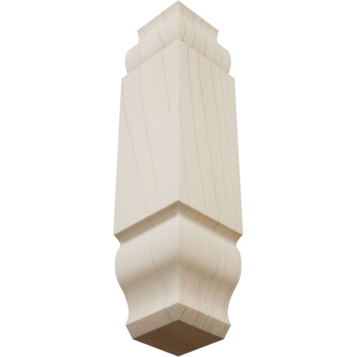 Ekena Millwork 1 1/8"W X 5 3/32"H X 1 1/8"P Americraft Solid Hardwood Stain Grade Universal Baseboard Inside Corner Block For Chair Rail Profiles Up T0 2 9/16"H X 1 1/8"P - Image 30