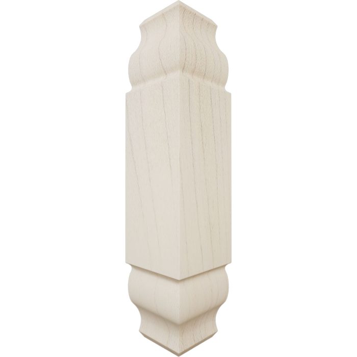 Ekena Millwork 1 1/8"W X 5 3/32"H X 1 1/8"P Americraft Solid Hardwood Stain Grade Universal Baseboard Inside Corner Block For Chair Rail Profiles Up T0 2 9/16"H X 1 1/8"P - Image 26