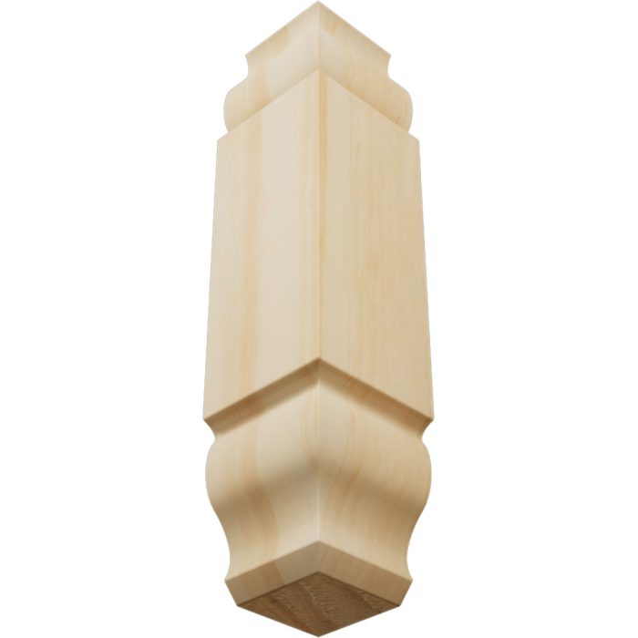 Ekena Millwork 1 1/8"W X 5 3/32"H X 1 1/8"P Americraft Solid Hardwood Stain Grade Universal Baseboard Inside Corner Block For Chair Rail Profiles Up T0 2 9/16"H X 1 1/8"P - Image 53