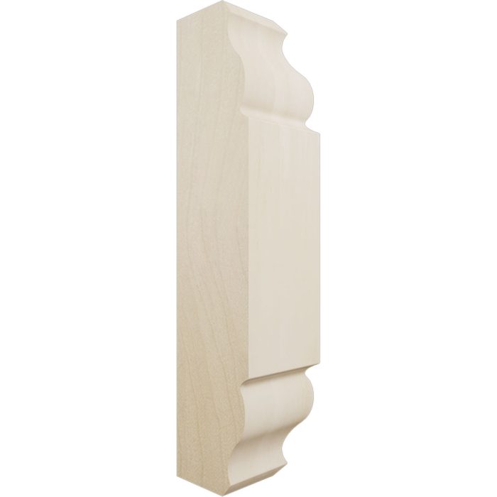 Ekena Millwork 1 1/8"W X 5 3/32"H X 1 1/8"P Americraft Solid Hardwood Stain Grade Universal Baseboard Inside Corner Block For Chair Rail Profiles Up T0 2 9/16"H X 1 1/8"P - Image 66