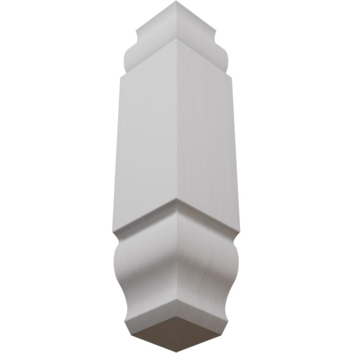 Ekena Millwork 1 1/8"W X 5 3/32"H X 1 1/8"P Americraft Solid Hardwood Stain Grade Universal Baseboard Inside Corner Block For Chair Rail Profiles Up T0 2 9/16"H X 1 1/8"P - Image 76