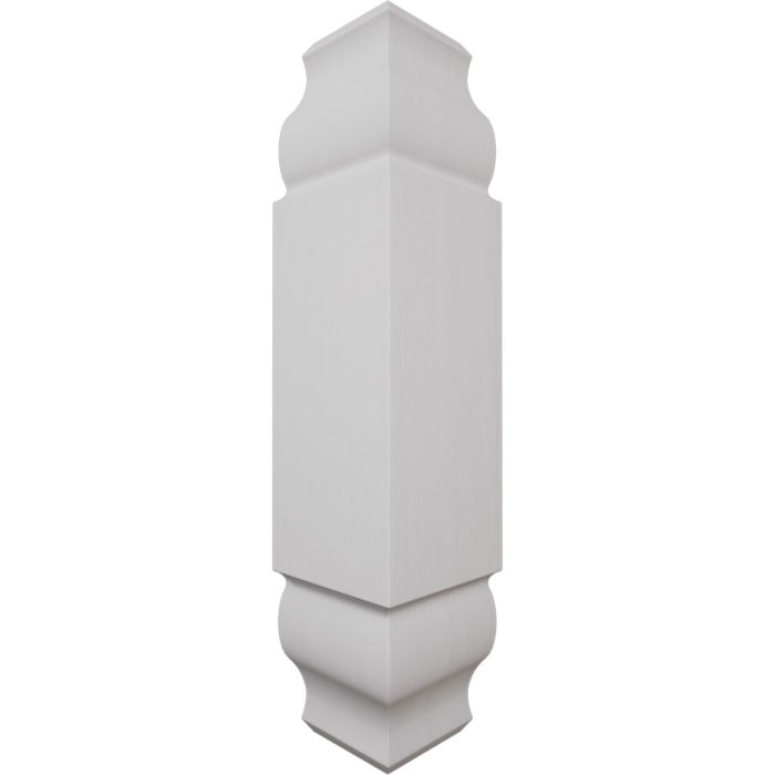 Ekena Millwork 1 1/8"W X 5 3/32"H X 1 1/8"P Americraft Solid Hardwood Stain Grade Universal Baseboard Inside Corner Block For Chair Rail Profiles Up T0 2 9/16"H X 1 1/8"P - Image 71