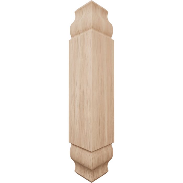 Ekena Millwork 1 1/8"W x 6 3/32"H x 1 1/8"P Americraft Solid Hardwood Stain Grade Universal Baseboard Inside Corner Block for Chair Rail Profiles up to 3 9/16"H x 1 1/8"P - Image 8