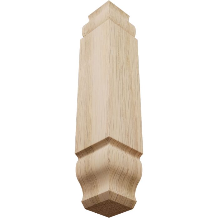 Ekena Millwork 1 1/8"W x 6 3/32"H x 1 1/8"P Americraft Solid Hardwood Stain Grade Universal Baseboard Inside Corner Block for Chair Rail Profiles up to 3 9/16"H x 1 1/8"P - Image 18