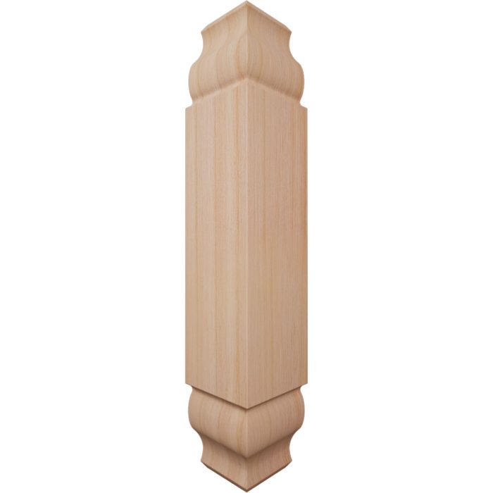 Ekena Millwork 1 1/8"W x 6 3/32"H x 1 1/8"P Americraft Solid Hardwood Stain Grade Universal Baseboard Inside Corner Block for Chair Rail Profiles up to 3 9/16"H x 1 1/8"P - Image 26