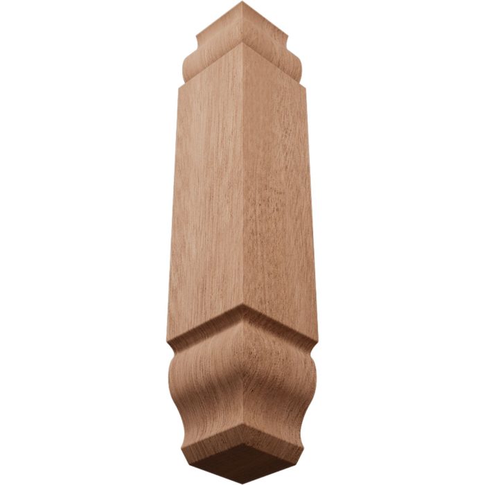 Ekena Millwork 1 1/8"W x 6 3/32"H x 1 1/8"P Americraft Solid Hardwood Stain Grade Universal Baseboard Inside Corner Block for Chair Rail Profiles up to 3 9/16"H x 1 1/8"P - Image 36