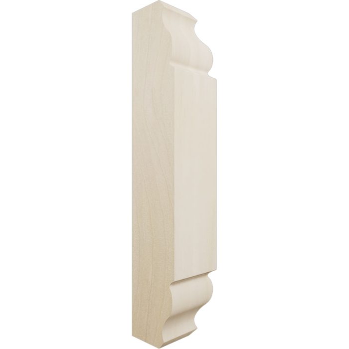 Ekena Millwork 1 1/8"W x 6 3/32"H x 1 1/8"P Americraft Solid Hardwood Stain Grade Universal Baseboard Inside Corner Block for Chair Rail Profiles up to 3 9/16"H x 1 1/8"P - Image 52