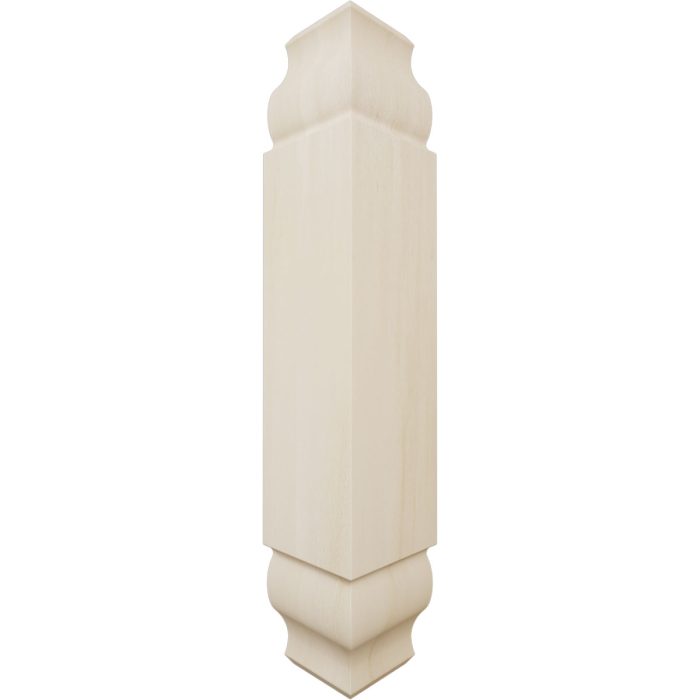 Ekena Millwork 1 1/8"W x 6 3/32"H x 1 1/8"P Americraft Solid Hardwood Stain Grade Universal Baseboard Inside Corner Block for Chair Rail Profiles up to 3 9/16"H x 1 1/8"P - Image 50
