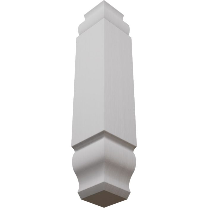 Ekena Millwork 1 1/8"W x 6 3/32"H x 1 1/8"P Americraft Solid Hardwood Stain Grade Universal Baseboard Inside Corner Block for Chair Rail Profiles up to 3 9/16"H x 1 1/8"P - Image 60