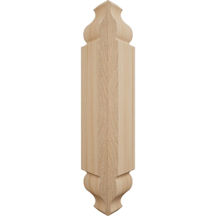 Ekena Millwork 1 1/8"W X 6 3/32"H X 1 1/8"P Americraft Solid Hardwood Stain Grade Universal Baseboard Outside Corner Block for Chair Rail Profiles Up To 3 9/16"H X 1 1/8"P - Image 5