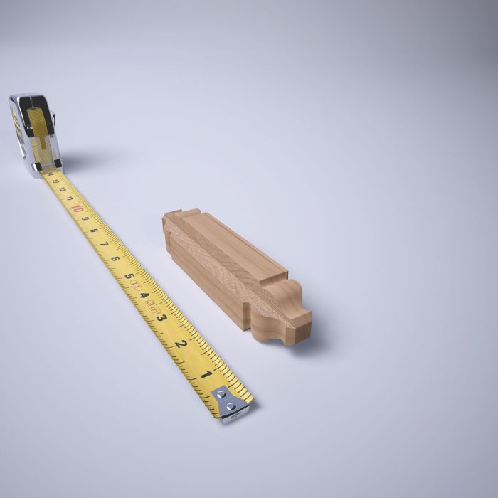 Ekena Millwork 1 1/8"W X 6 3/32"H X 1 1/8"P Americraft Solid Hardwood Stain Grade Universal Baseboard Outside Corner Block for Chair Rail Profiles Up To 3 9/16"H X 1 1/8"P - Image 7