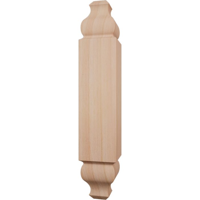 Ekena Millwork 1 1/8"W X 6 3/32"H X 1 1/8"P Americraft Solid Hardwood Stain Grade Universal Baseboard Outside Corner Block for Chair Rail Profiles Up To 3 9/16"H X 1 1/8"P - Image 35
