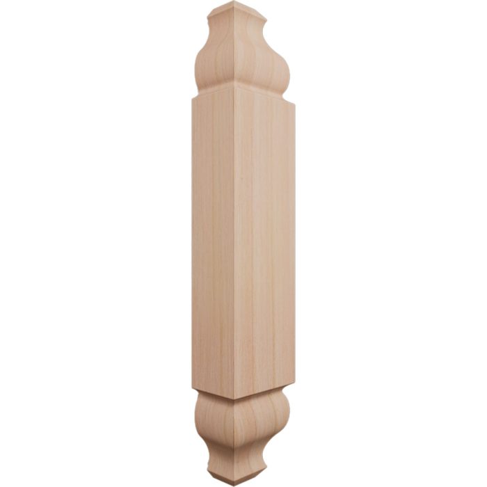 Ekena Millwork 1 1/8"W X 6 3/32"H X 1 1/8"P Americraft Solid Hardwood Stain Grade Universal Baseboard Outside Corner Block for Chair Rail Profiles Up To 3 9/16"H X 1 1/8"P - Image 36
