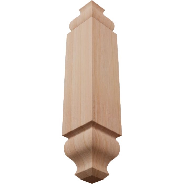 Ekena Millwork 1 1/8"W X 6 3/32"H X 1 1/8"P Americraft Solid Hardwood Stain Grade Universal Baseboard Outside Corner Block for Chair Rail Profiles Up To 3 9/16"H X 1 1/8"P - Image 38