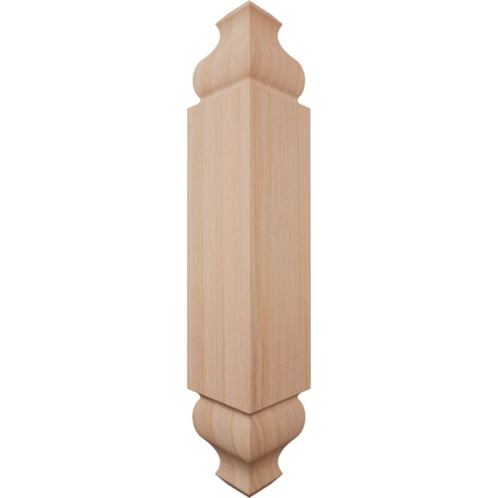 Ekena Millwork 1 1/8"W X 6 3/32"H X 1 1/8"P Americraft Solid Hardwood Stain Grade Universal Baseboard Outside Corner Block for Chair Rail Profiles Up To 3 9/16"H X 1 1/8"P - Image 34