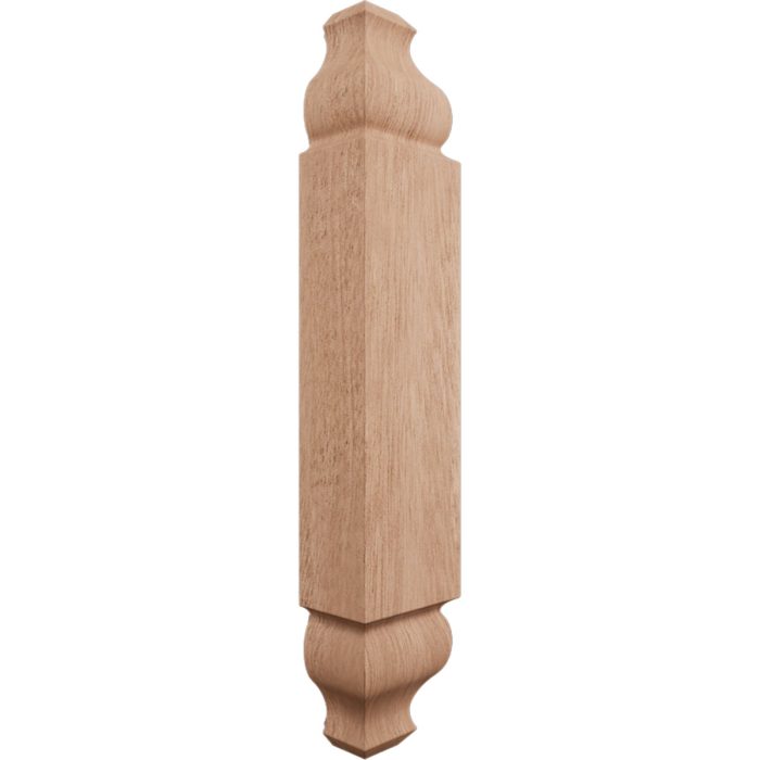 Ekena Millwork 1 1/8"W X 6 3/32"H X 1 1/8"P Americraft Solid Hardwood Stain Grade Universal Baseboard Outside Corner Block for Chair Rail Profiles Up To 3 9/16"H X 1 1/8"P - Image 44